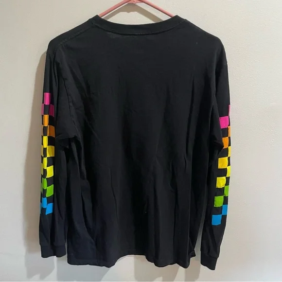 Polaroid Women’s Black Long Sleeve Graphic T-Shirt 100% Cotton Medium - Picture 4 of 4